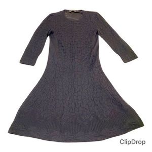 Salvatore Ferragamo 100% wool & nylon lined dress size m